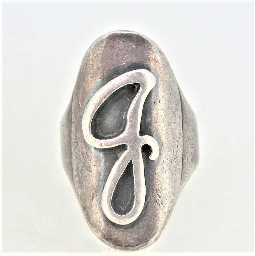 Sterling Silver Letter Initial G Monogram Size 8 … - image 2