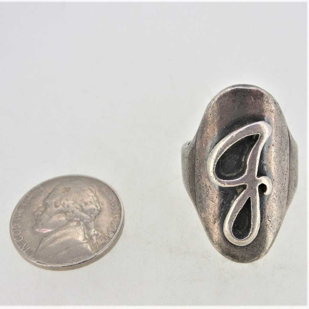 Sterling Silver Letter Initial G Monogram Size 8 … - image 7