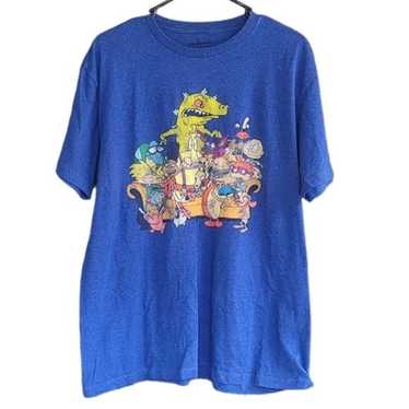 Nickelodeon Nickelodeon Mens Blue 90s Cartoons Gr… - image 1