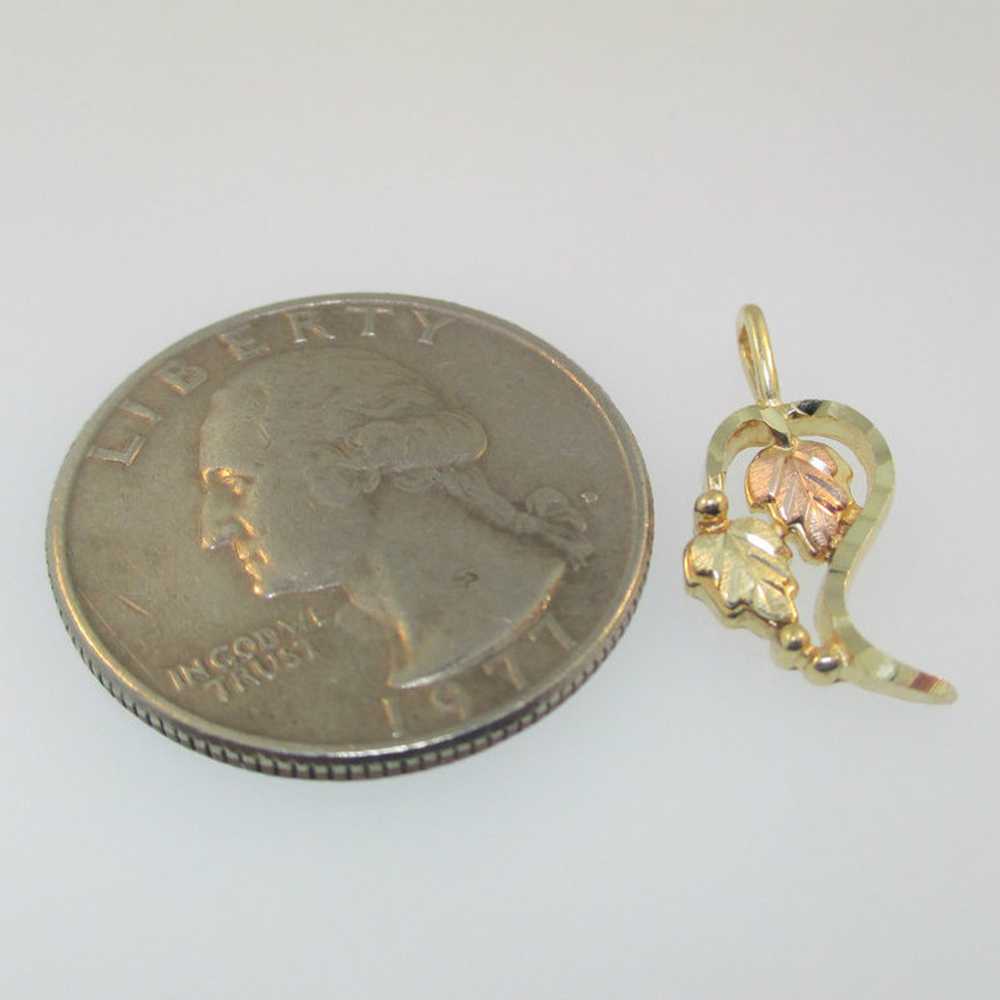 10K Yellow Gold Black Hills Gold Coleman Co Penda… - image 3