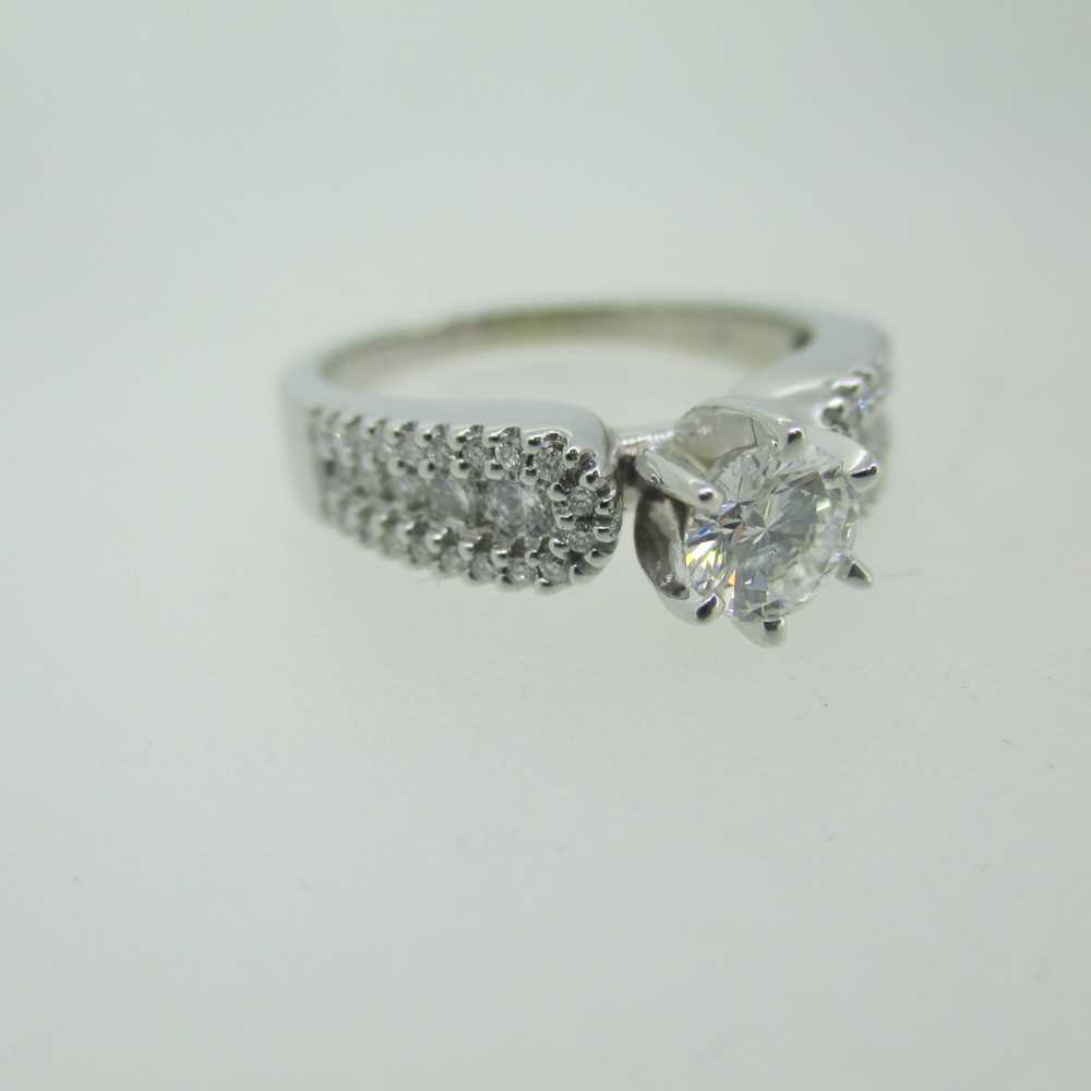 14k White Gold .42ct Round Brilliant Cut Diamond … - image 10