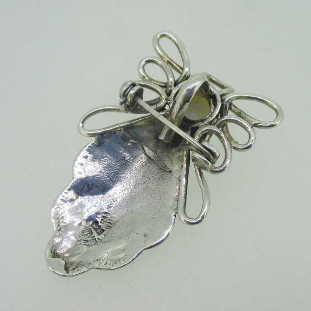 Sterling Silver Guardian Angel Pearl Pendant & Pi… - image 3