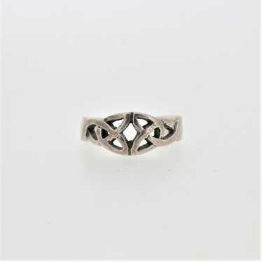 Sterling Silver Celtic Knot Pinky Toe Ring Adjust… - image 1