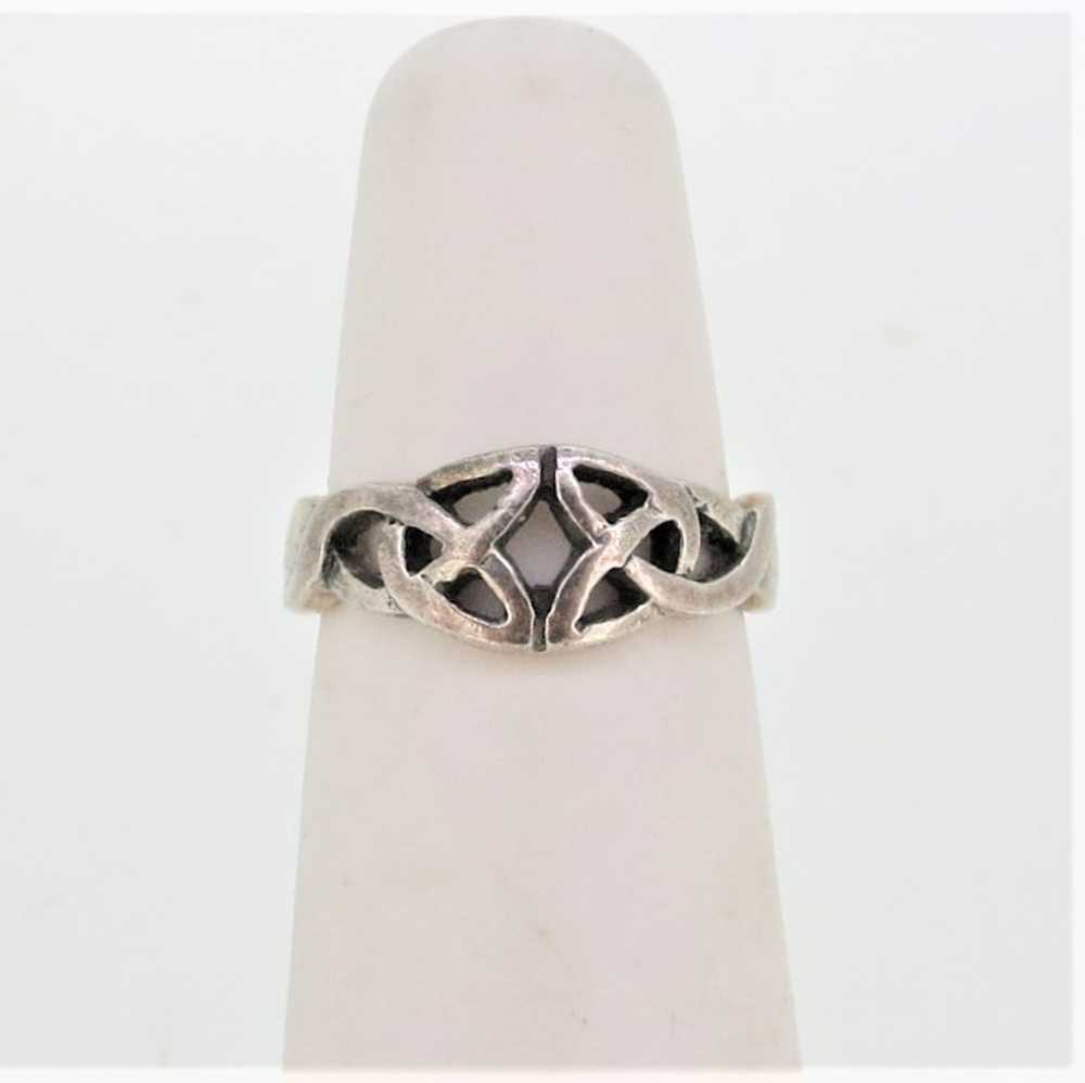 Sterling Silver Celtic Knot Pinky Toe Ring Adjust… - image 6