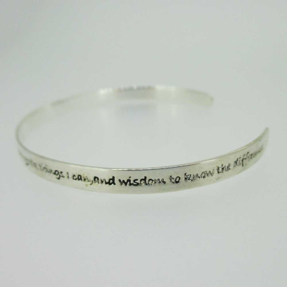 Sterling Silver Inspirational Words Courage Faith… - image 2