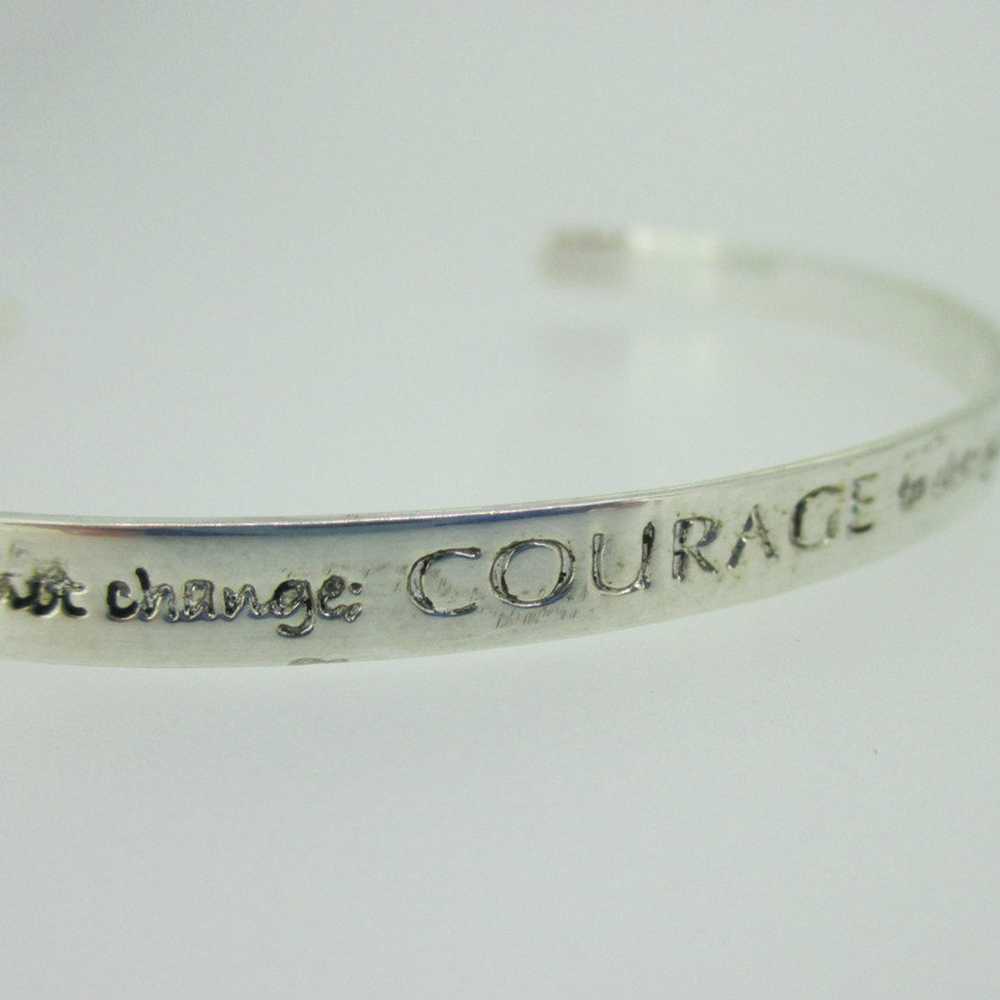 Sterling Silver Inspirational Words Courage Faith… - image 3