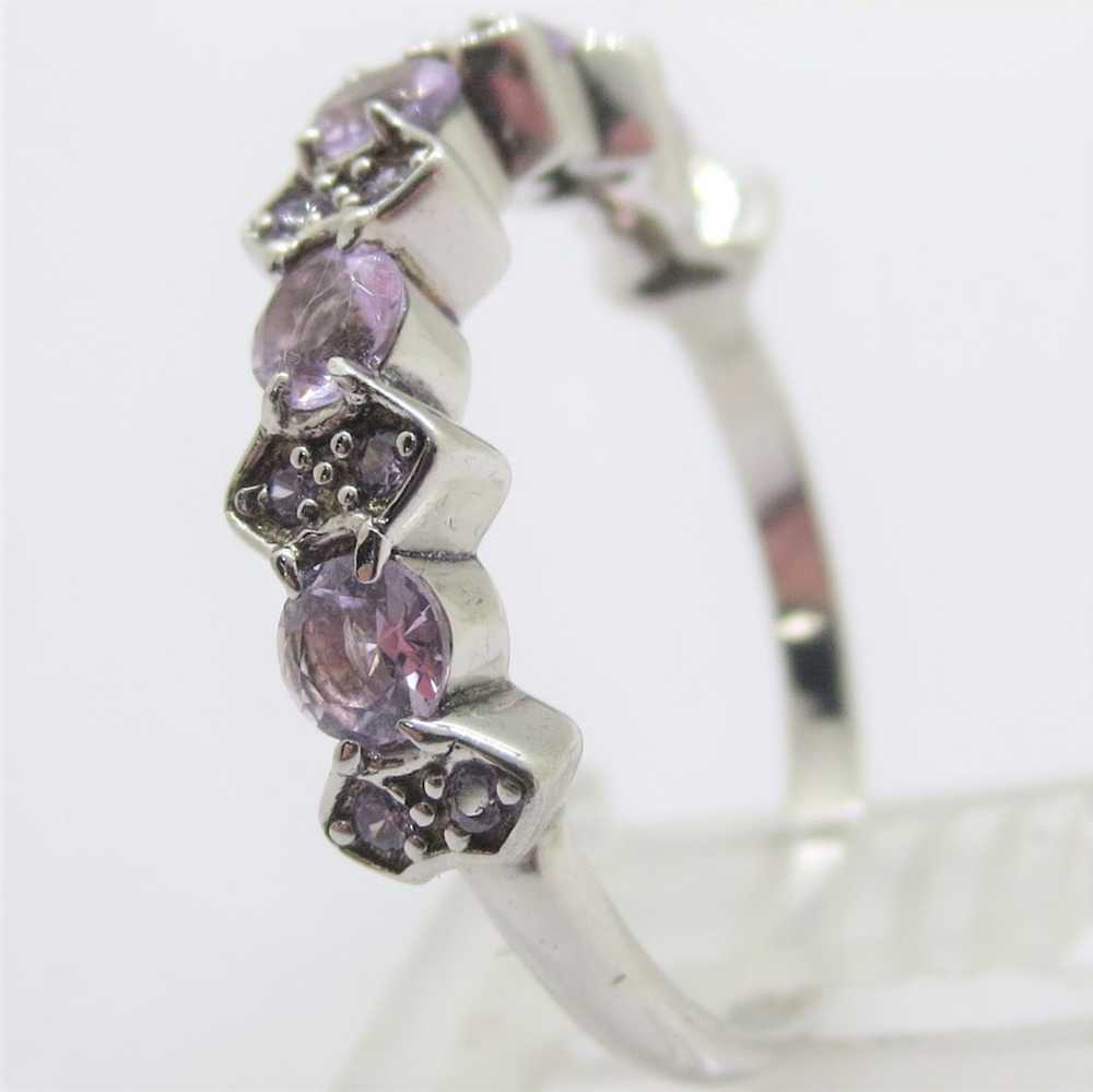 Bomb Party Lab Created Amethyst Sterling Silver R… - image 2