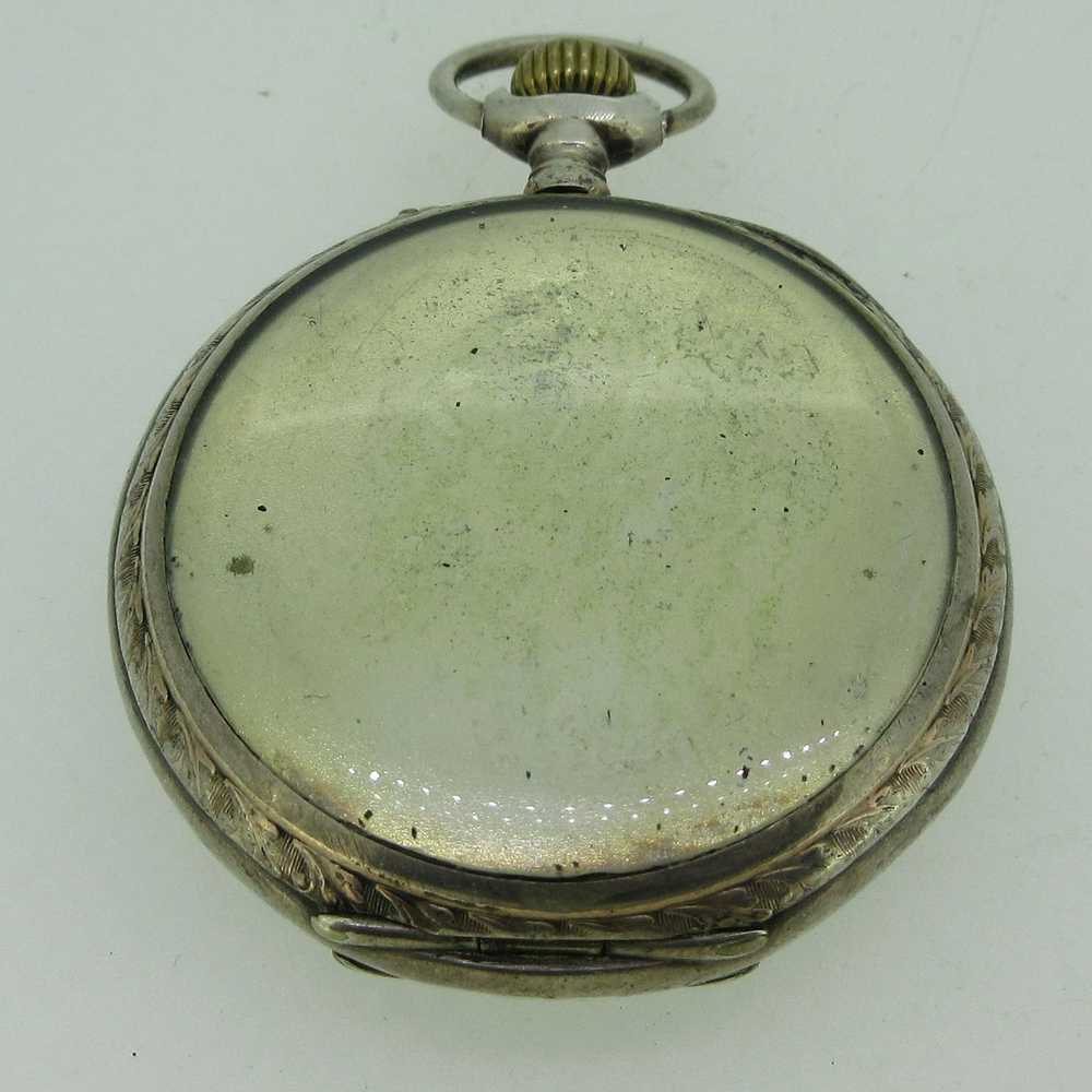 Antique European 16s Jeweled Silver Pocket Watch … - image 6