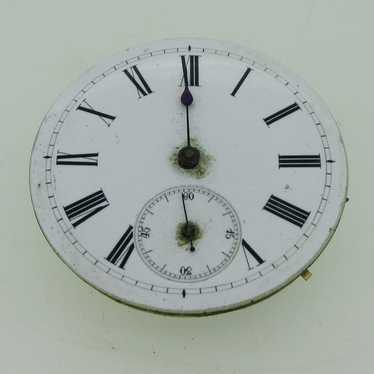 Antique European 13s Jeweled Movement and Dial Pa… - image 1