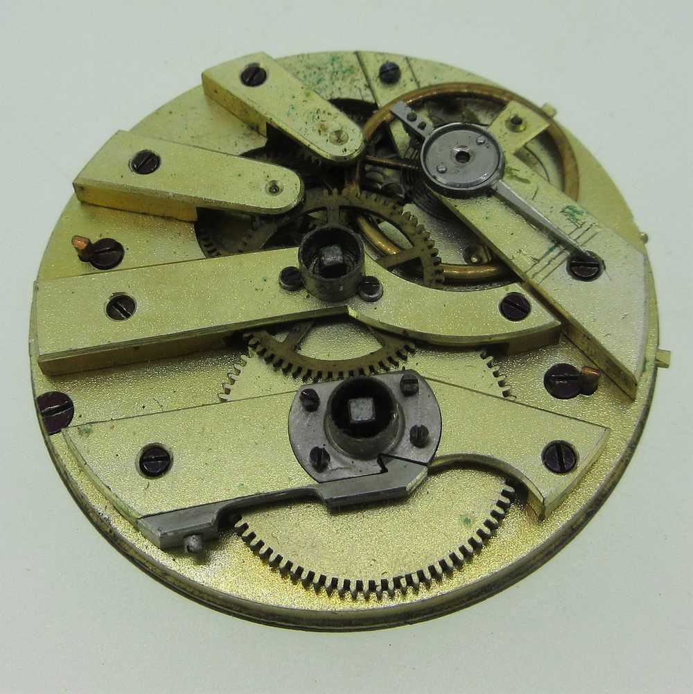 Antique European 13s Jeweled Movement and Dial Pa… - image 6