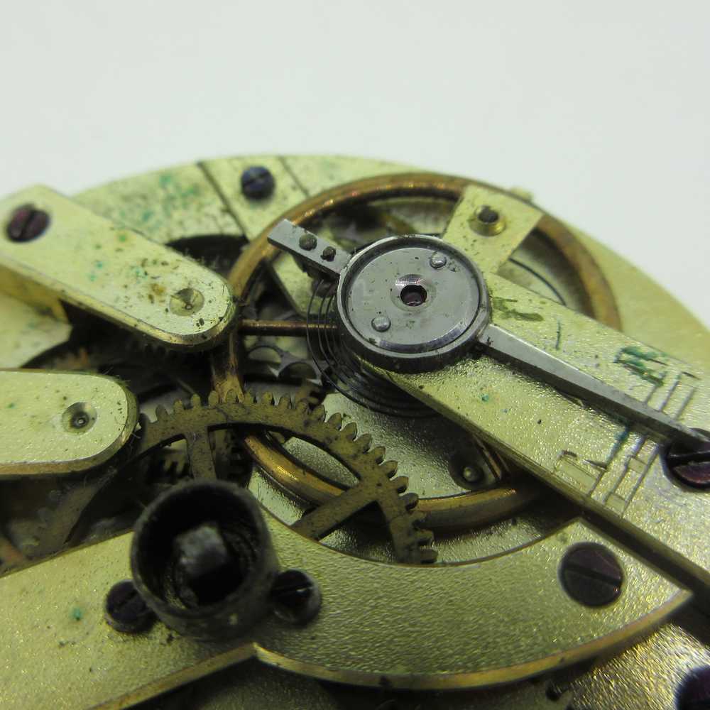 Antique European 13s Jeweled Movement and Dial Pa… - image 7