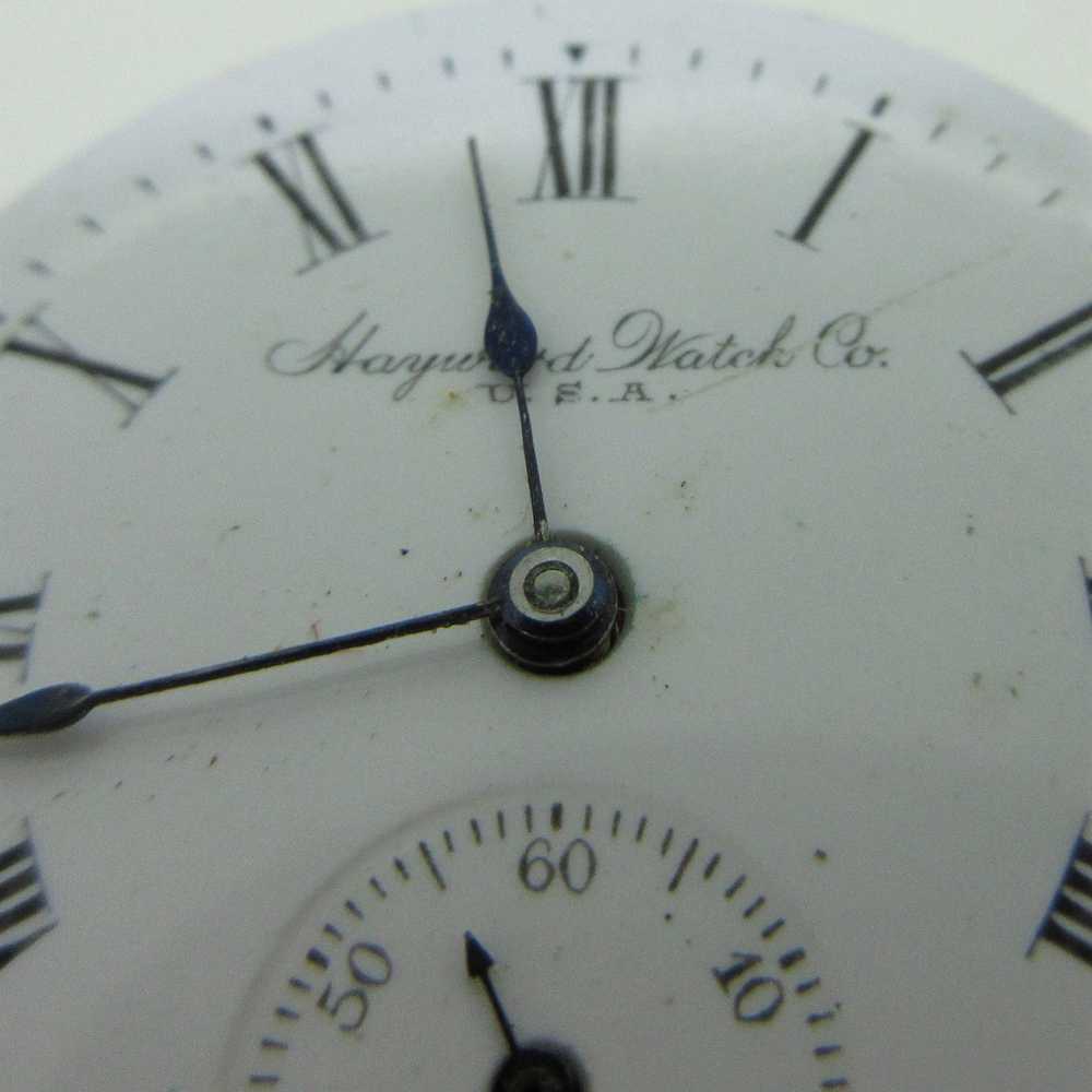 Antique Hayward Watch Co. 0s 15J Movement and Dia… - image 5