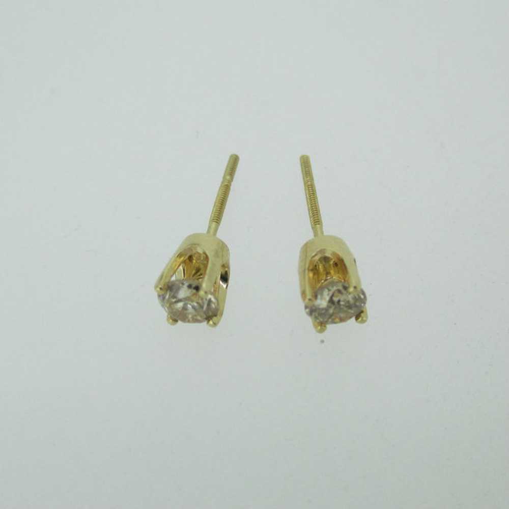 14k Yellow Gold Approx .40ct TW Round Brilliant C… - image 2