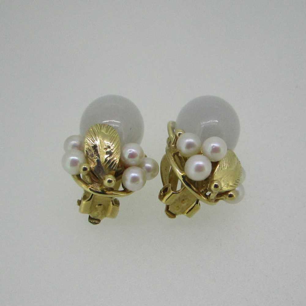 14k Yellow Gold Mings Lavender Jade Pearl Accent … - image 3