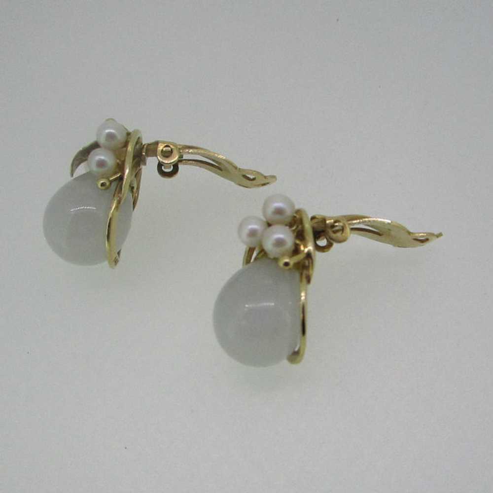 14k Yellow Gold Mings Lavender Jade Pearl Accent … - image 5