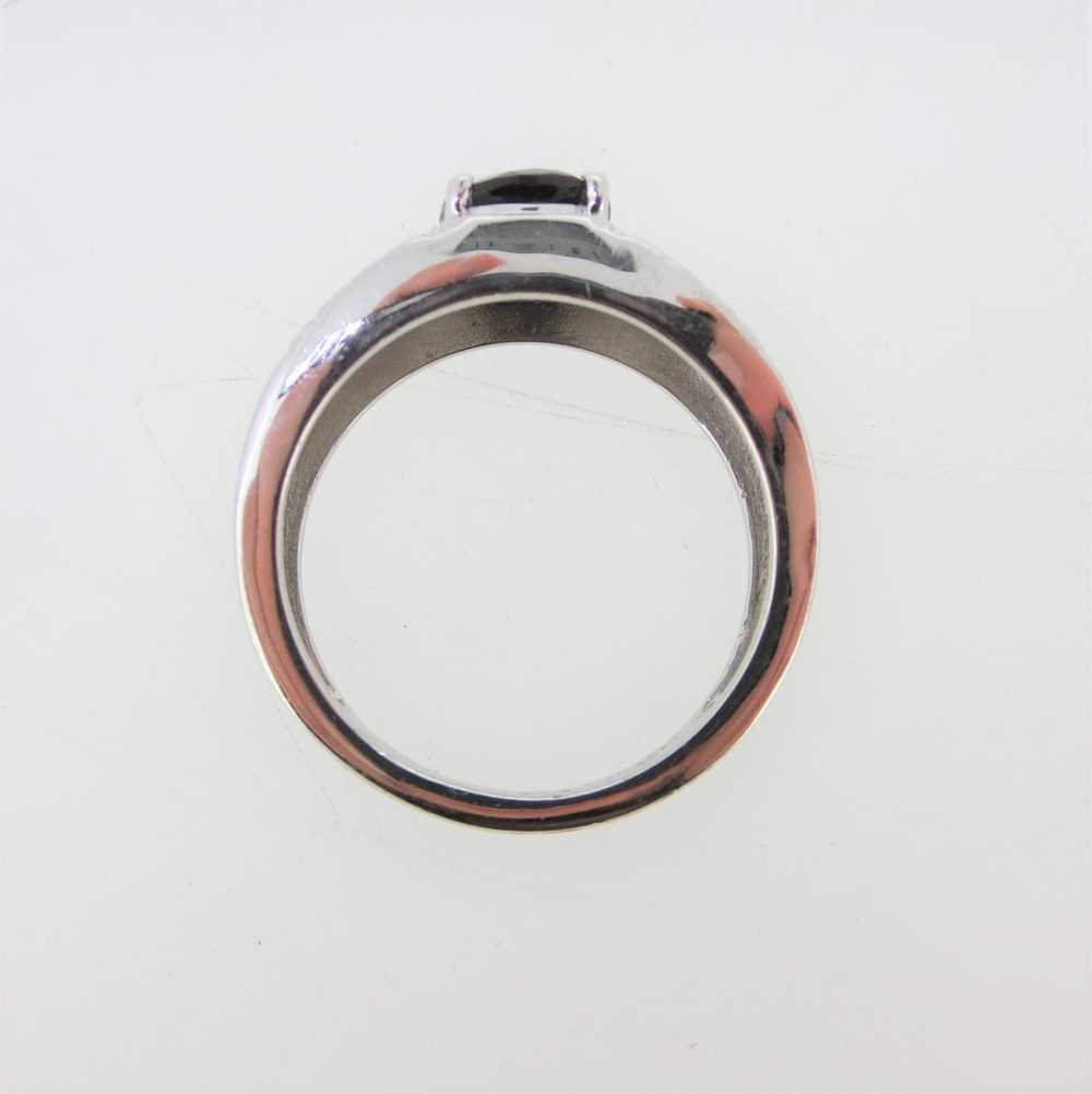 Sterling Silver Chuck Clemency Ring with Smokey Q… - image 7