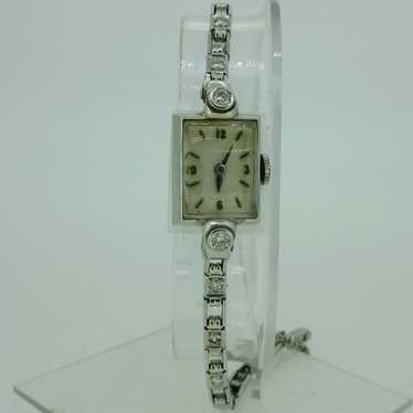 Vintage 1949 Hamilton Grade 911 M 14k Solid White… - image 1