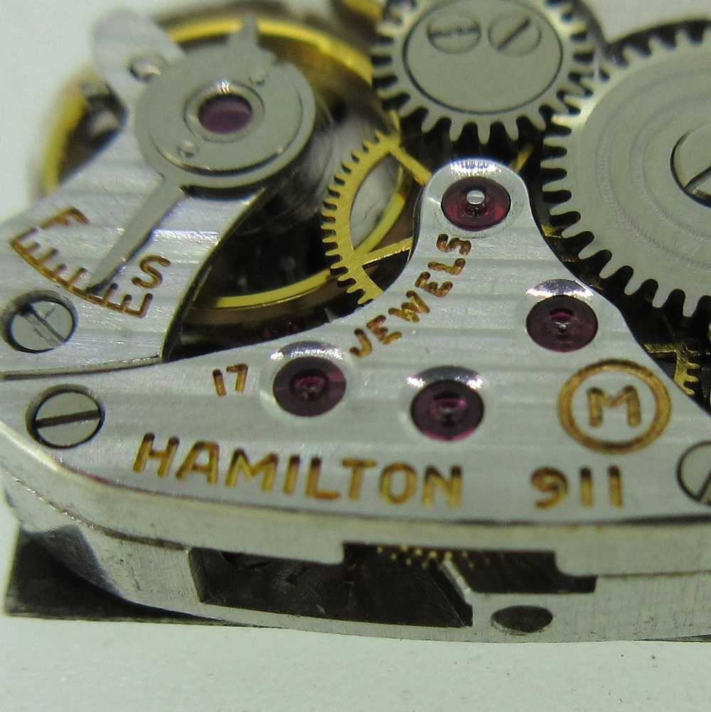 Vintage 1949 Hamilton Grade 911 M 14k Solid White… - image 9