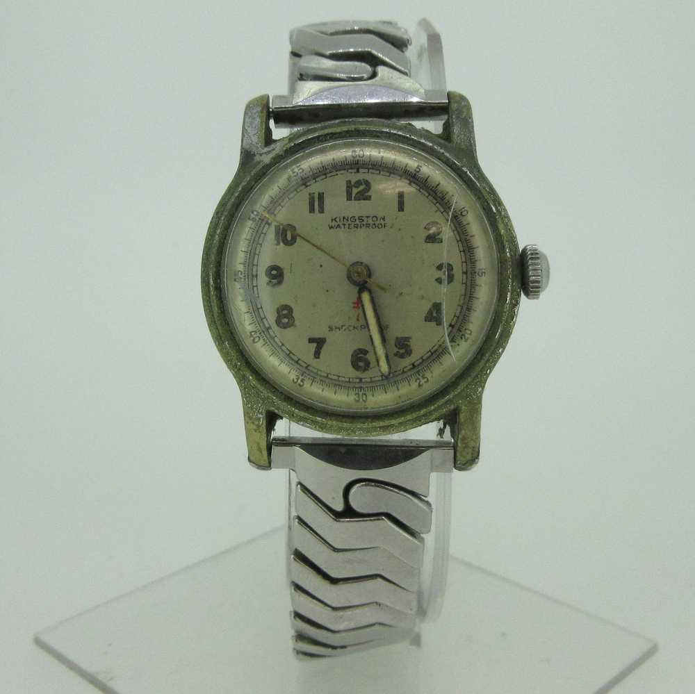 Vintage Kingston Watch Co. Military Style Swiss 17J W… - Gem