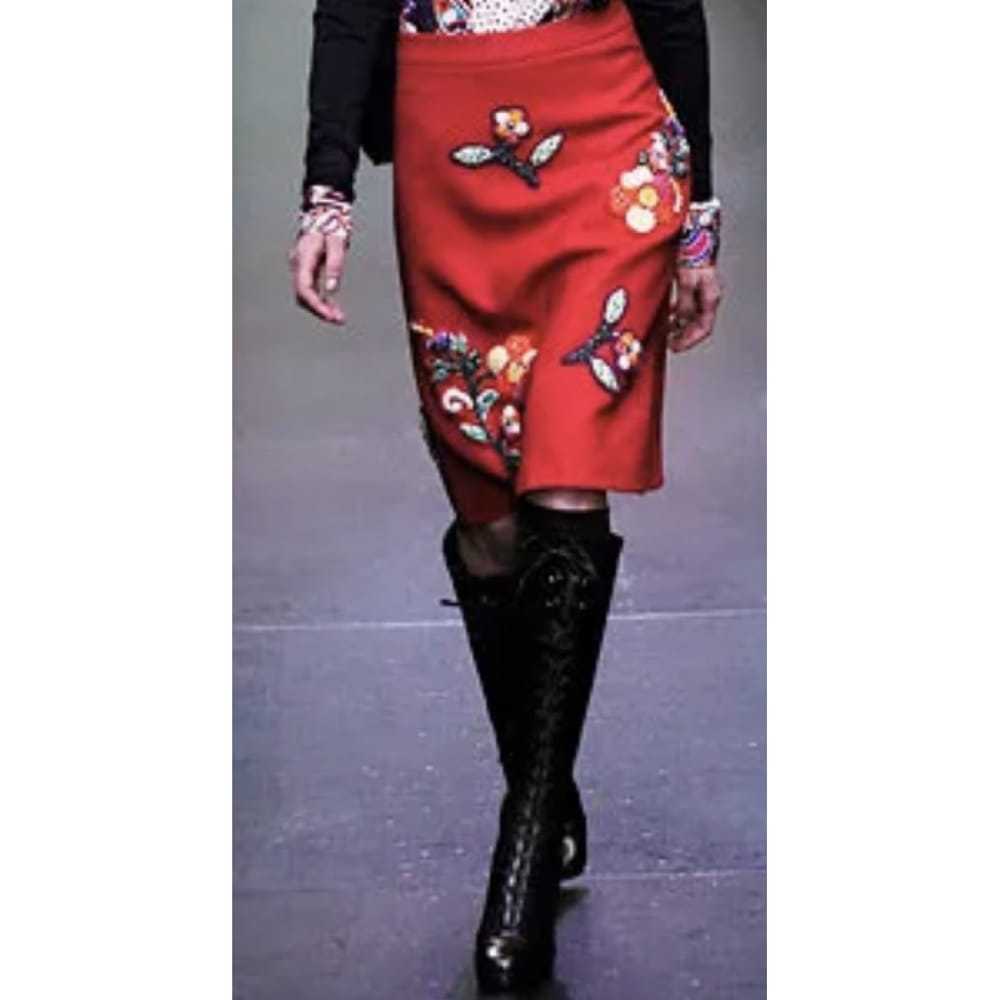 Miu Miu Wool mid-length skirt - image 8