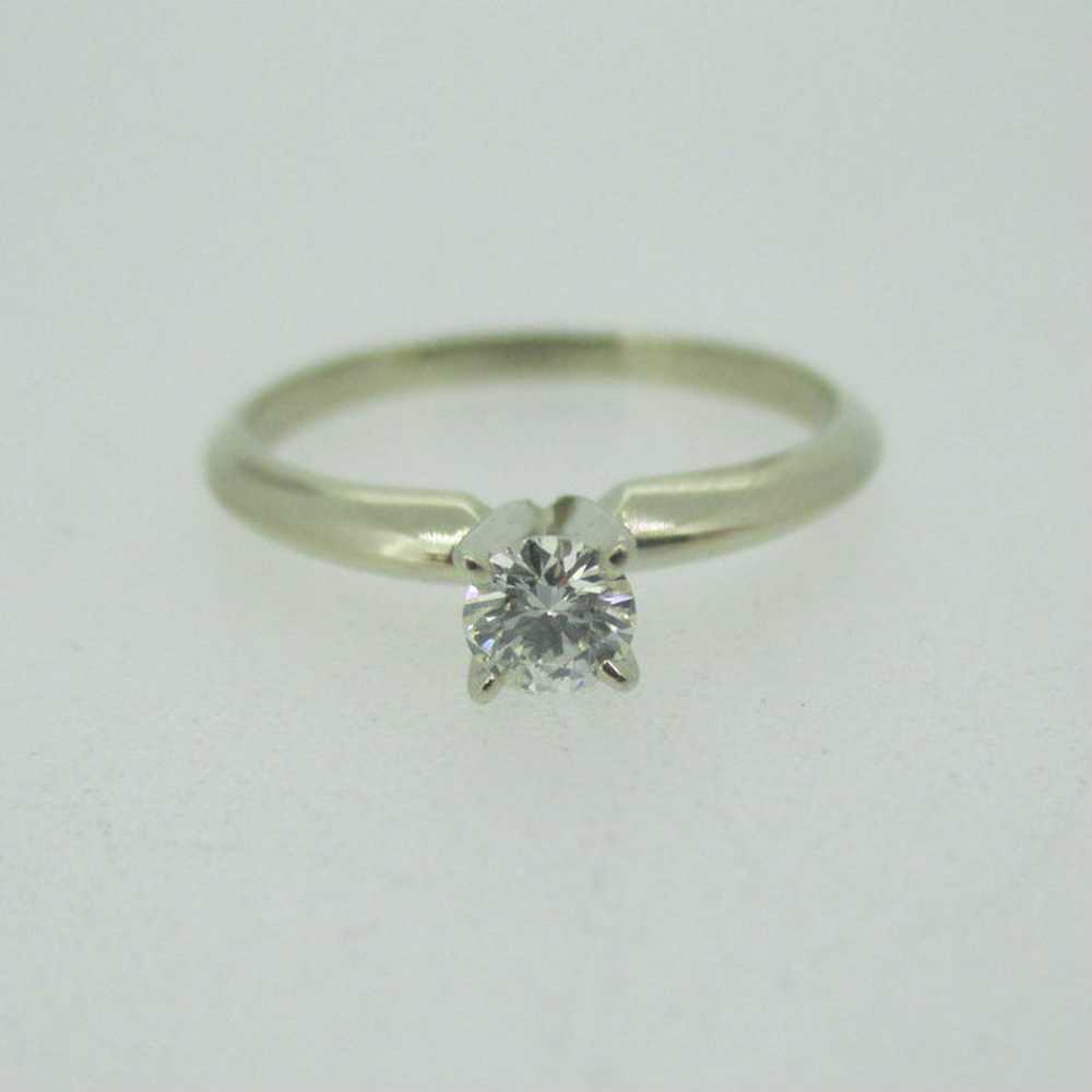14k White Gold Approx .20ct Round Brilliant Cut D… - image 1
