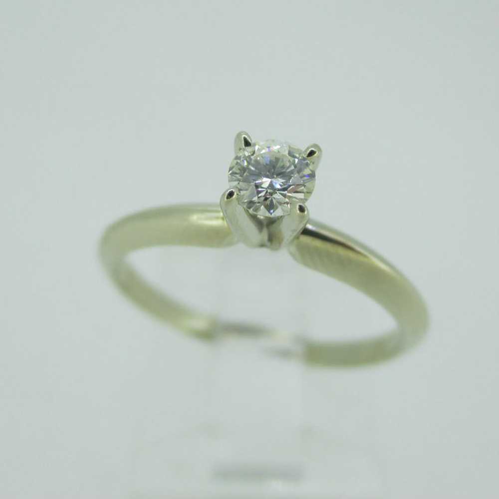 14k White Gold Approx .20ct Round Brilliant Cut D… - image 3