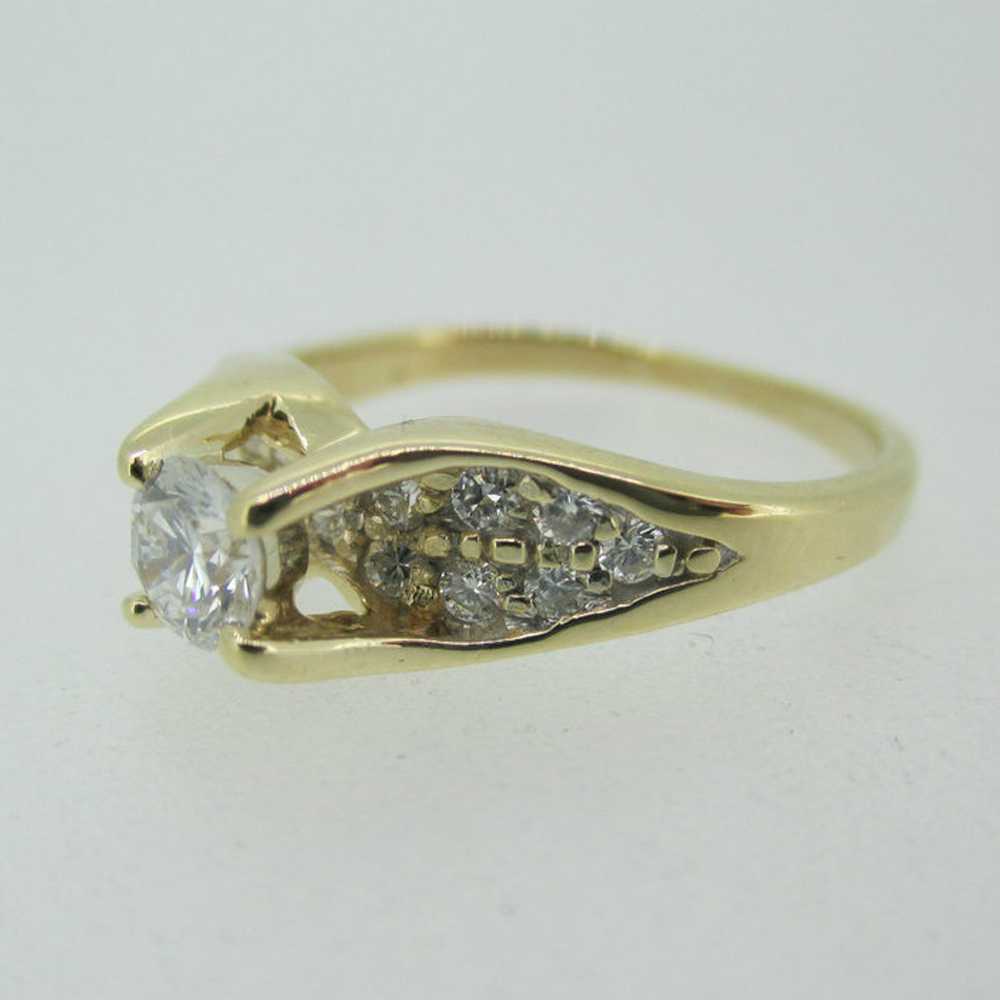 14k Yellow Gold Approx .25ct Round Brilliant Cut … - image 11