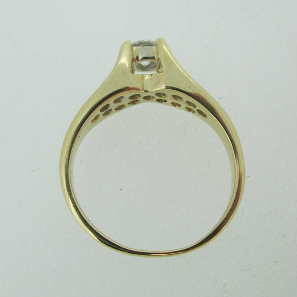 14k Yellow Gold Approx .25ct Round Brilliant Cut … - image 7