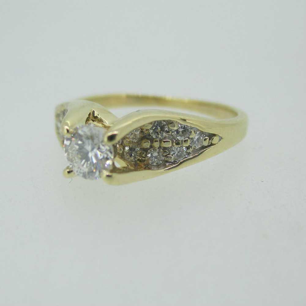 14k Yellow Gold Approx .25ct Round Brilliant Cut … - image 8