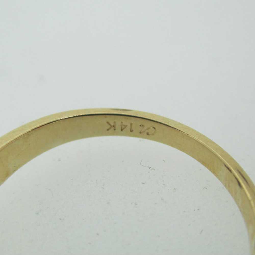 14k Yellow Gold Approx .40ct Round Brilliant Cut … - image 5