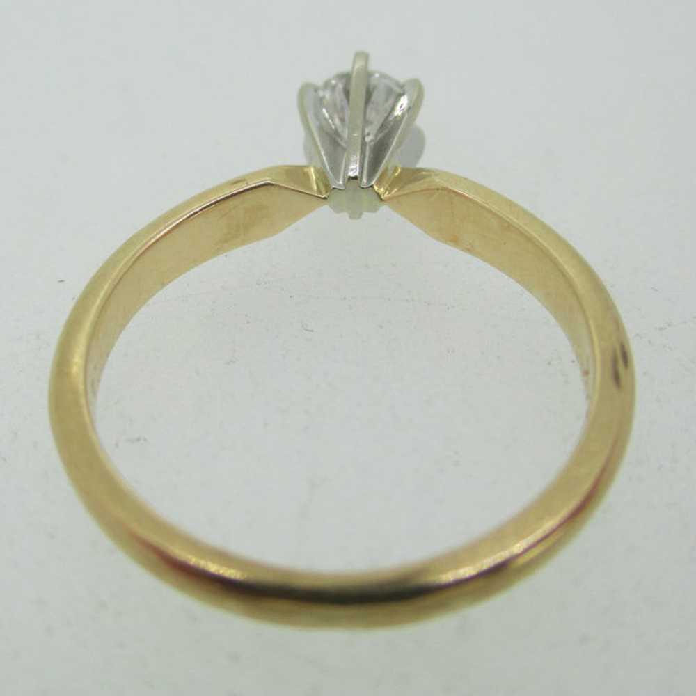 14k Yellow Gold Approx .40ct Round Brilliant Cut … - image 6