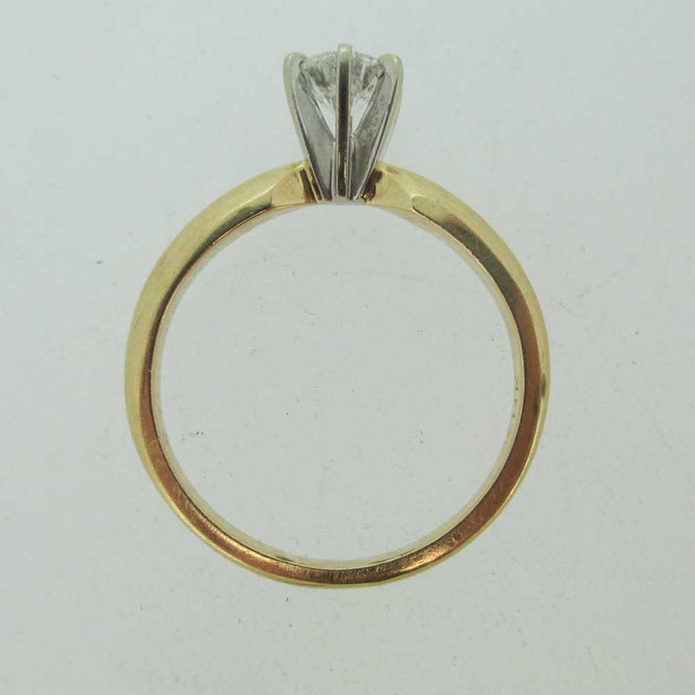14k Yellow Gold Approx .40ct Round Brilliant Cut … - image 8