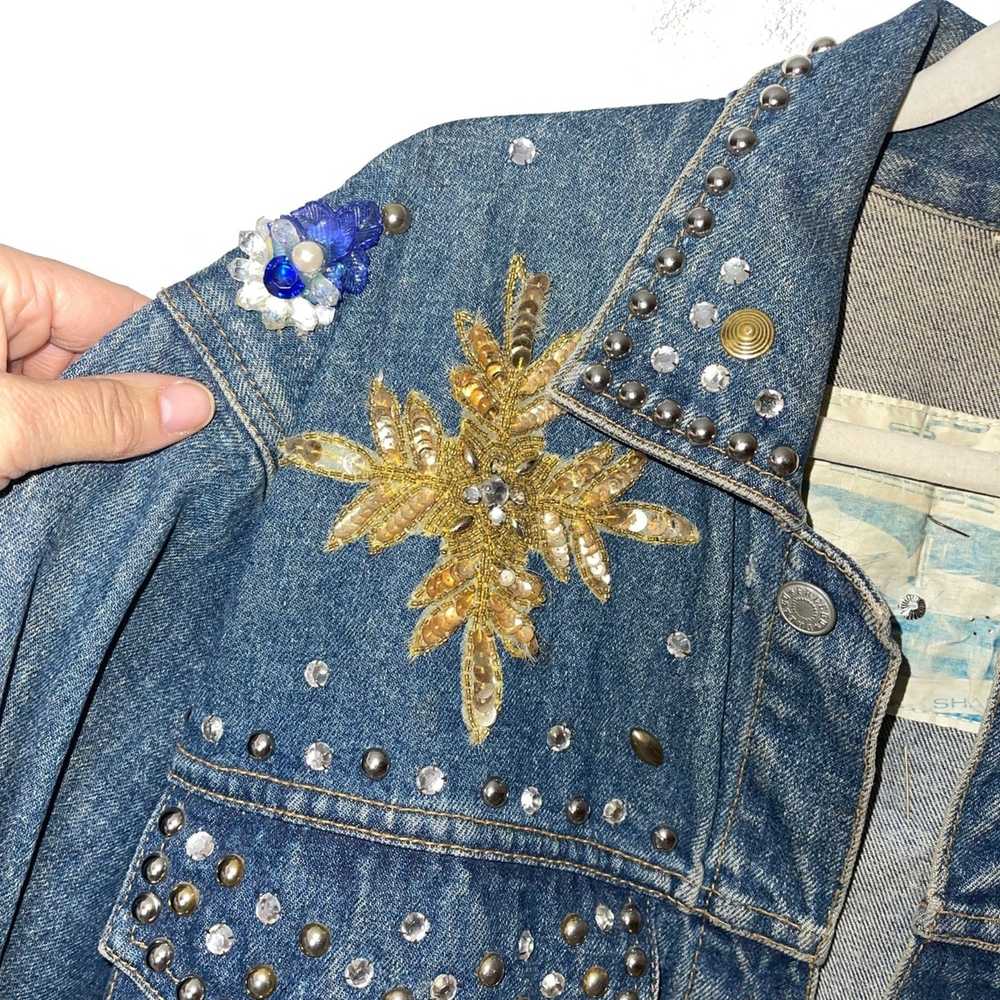 Vintage Vintage Freego Womens Denim Jacket Blue M… - image 3