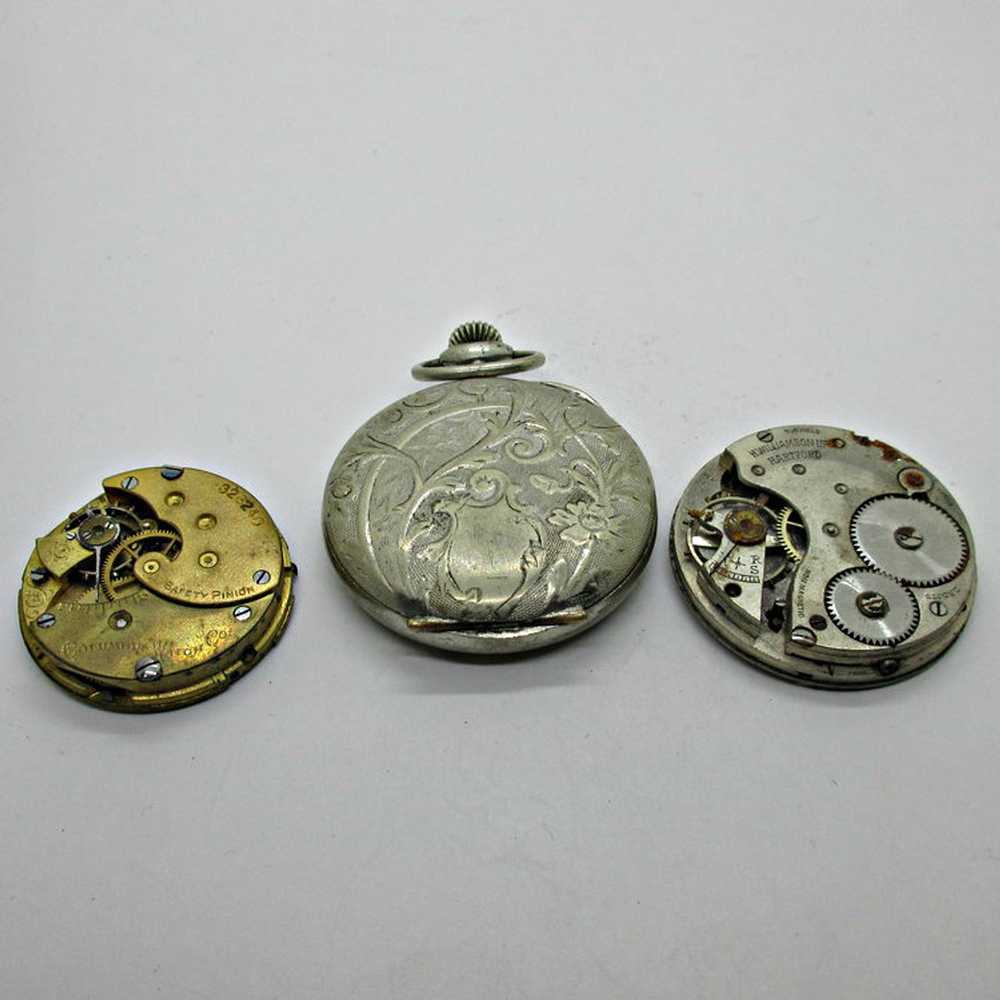 Lot of 3 Swiss Movements and Dials Parts Steampunk - image 4