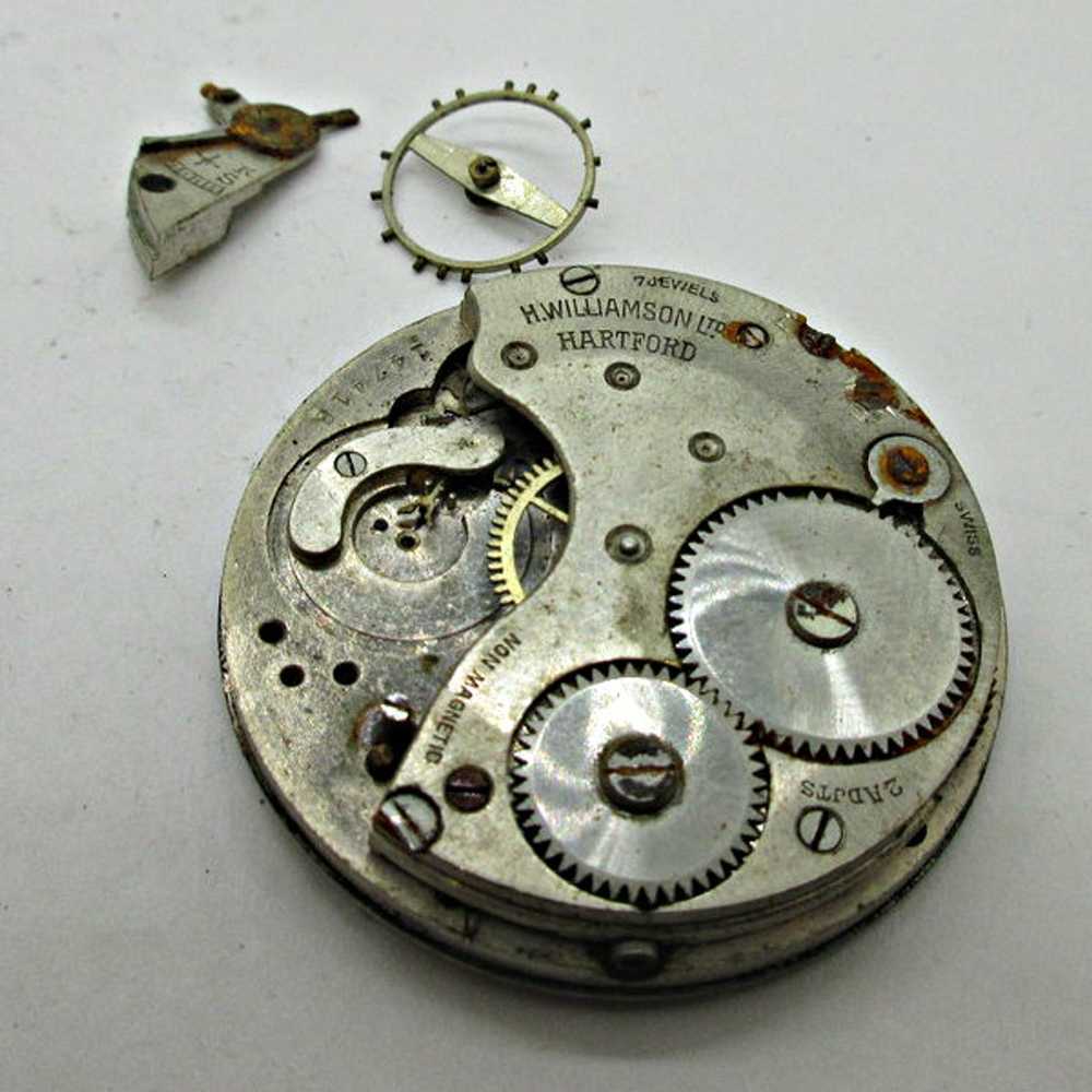 Lot of 3 Swiss Movements and Dials Parts Steampunk - image 9