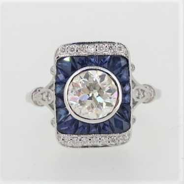 Aristocrat 18K W Gold 1.03 Euro Cut Diamond Vinta… - image 1