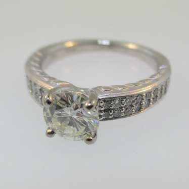 18k White Gold Ritani .97ct Round Brilliant Cut Di