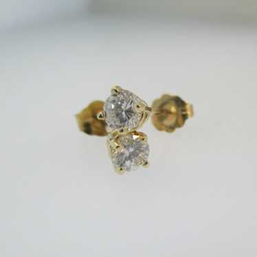 14k Yellow Gold .36ct TW Round Brilliant Cut Diamo