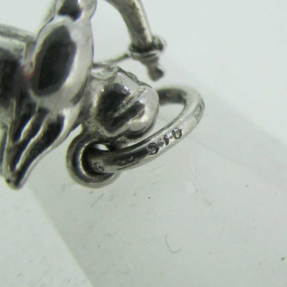 Sterling Silver Cupid Cherub with Arrow Pendant C… - image 3