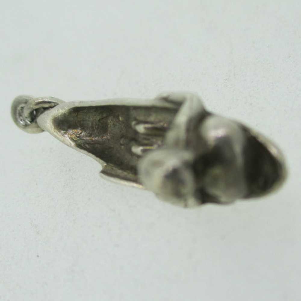 Vintage Sterling Silver Indian in Canoe Pendant C… - image 6