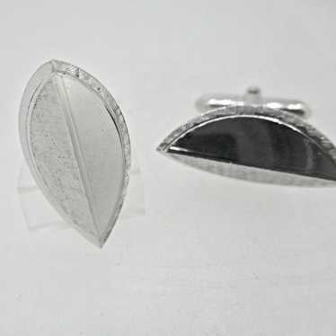 Vintage Sterling Silver Orange Slice Cuff Links - image 1