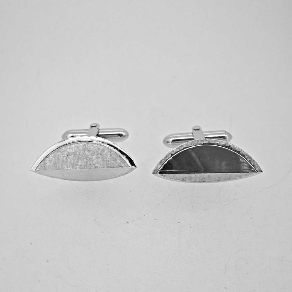 Vintage Sterling Silver Orange Slice Cuff Links - image 2