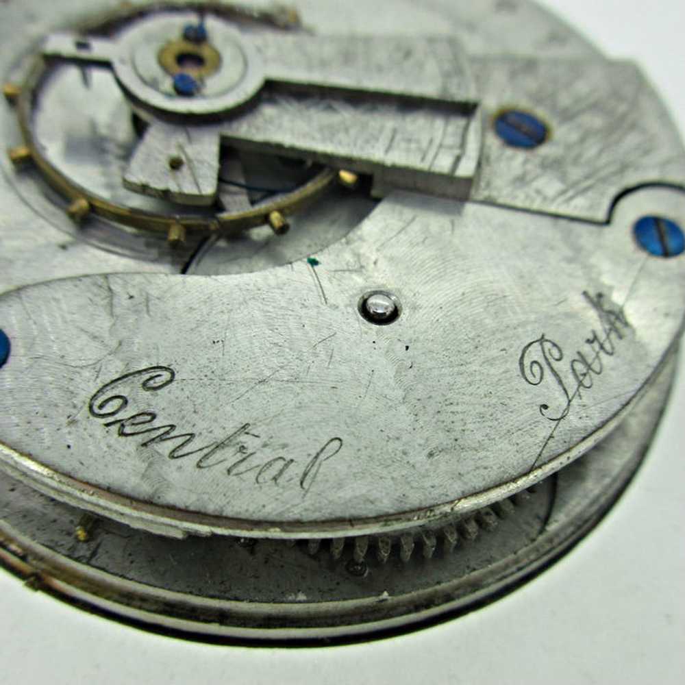 Lot of Three Antique Swiss Pocket Watch Movements… - image 10