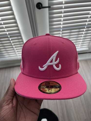 New Era Men's New Era Black/Pink Atlanta Braves 150th Anniversary Passion  59FIFTY Fitted Hat