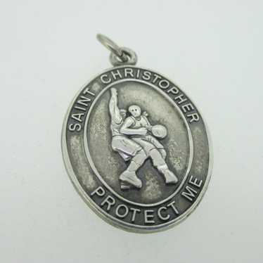 Sterling Silver Catholic Religious Miraculous Med… - image 1