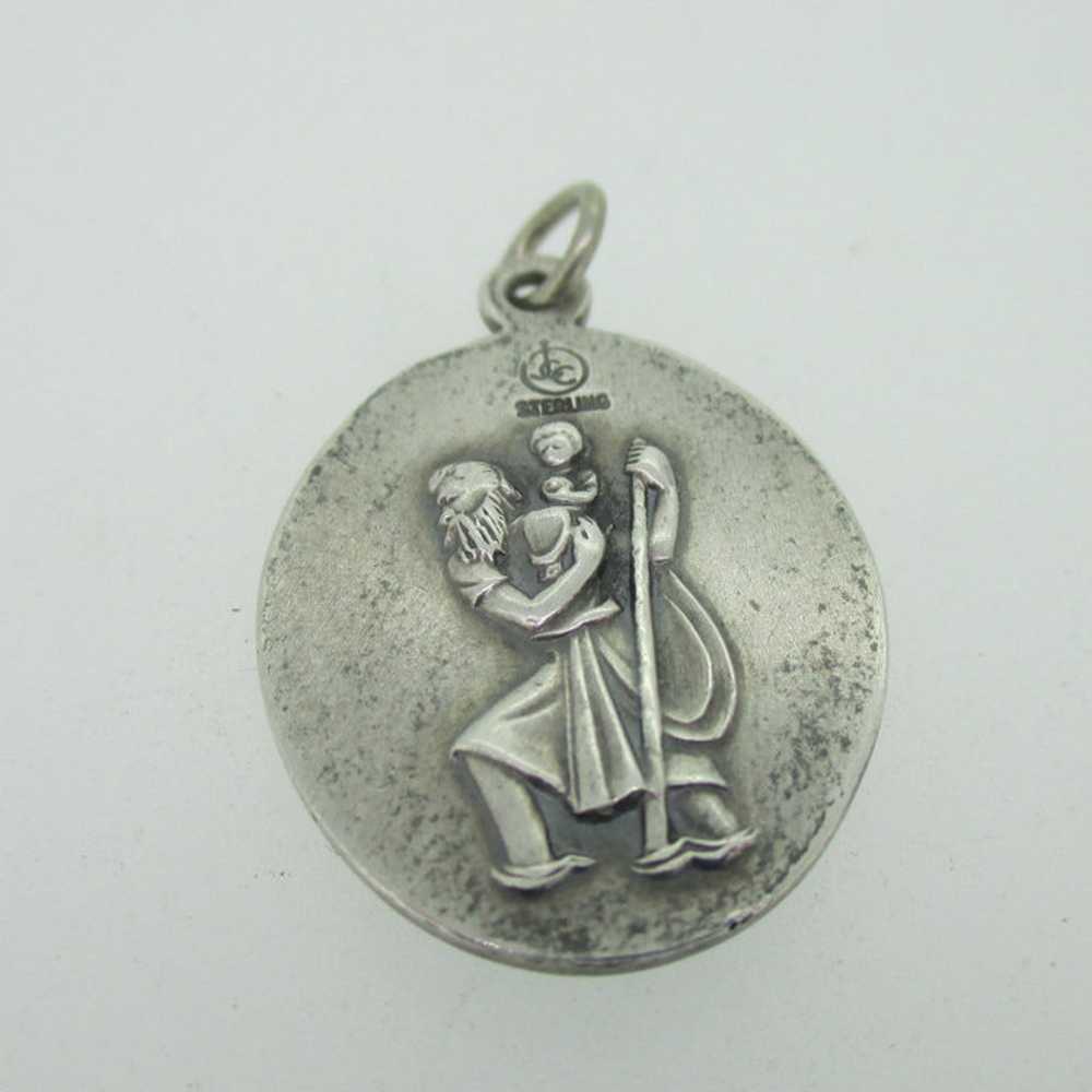 Sterling Silver Catholic Religious Miraculous Med… - image 2