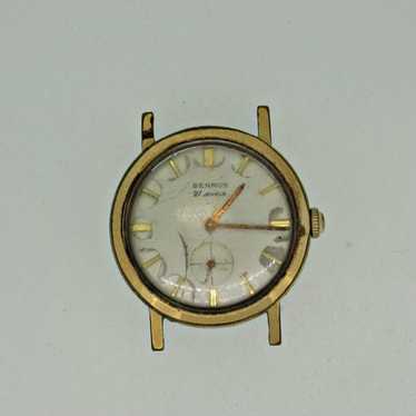 Vintage Benrus 21 Jewels Series 2155 Gold Plated … - image 1
