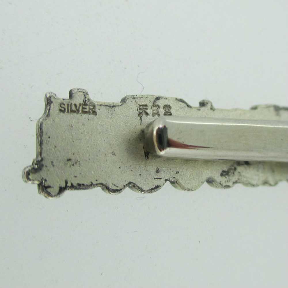 Sterling Silver Ishokuya Locomotive Train Tie Bar - image 3