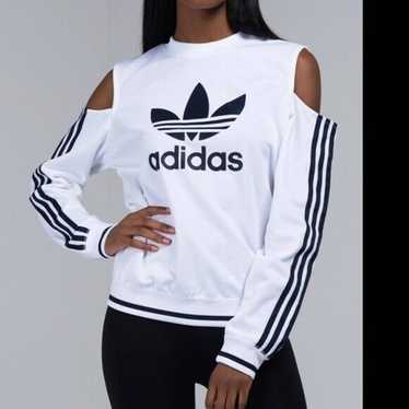 Cold shoulder adidas shirt online