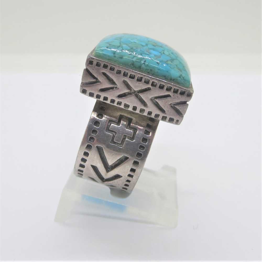 Vintage Sterling Silver Silpada Square Turquoise … - image 3